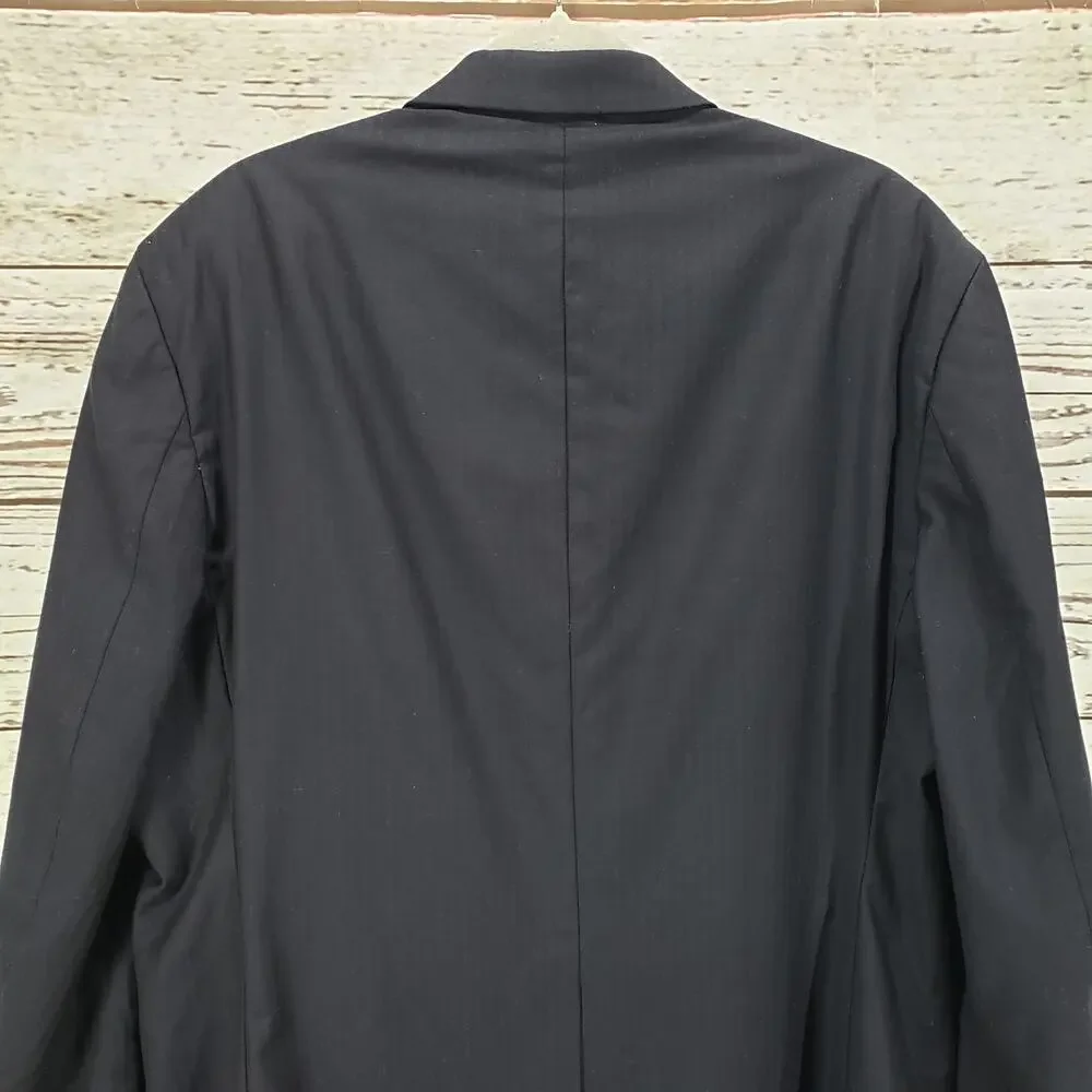 Greg Norman for Tasso Elba Men's Blue 100%Wool Sportscoat Blazer Size 48R